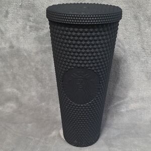 Black Textured Tumbler
